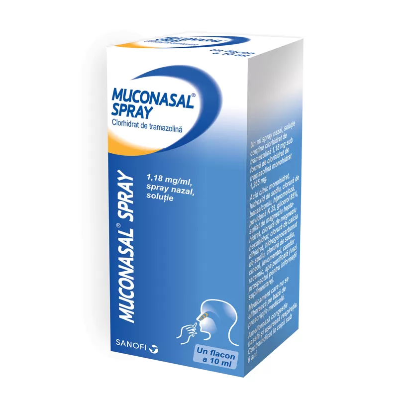 Muconasal spray nazal, 1,18 mg/ml, 10 ml, Sanofi