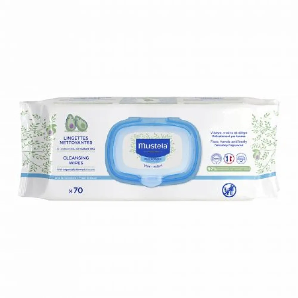 Mustela Servetele Dermo-Calmante -buc x 70 (25% Promo)