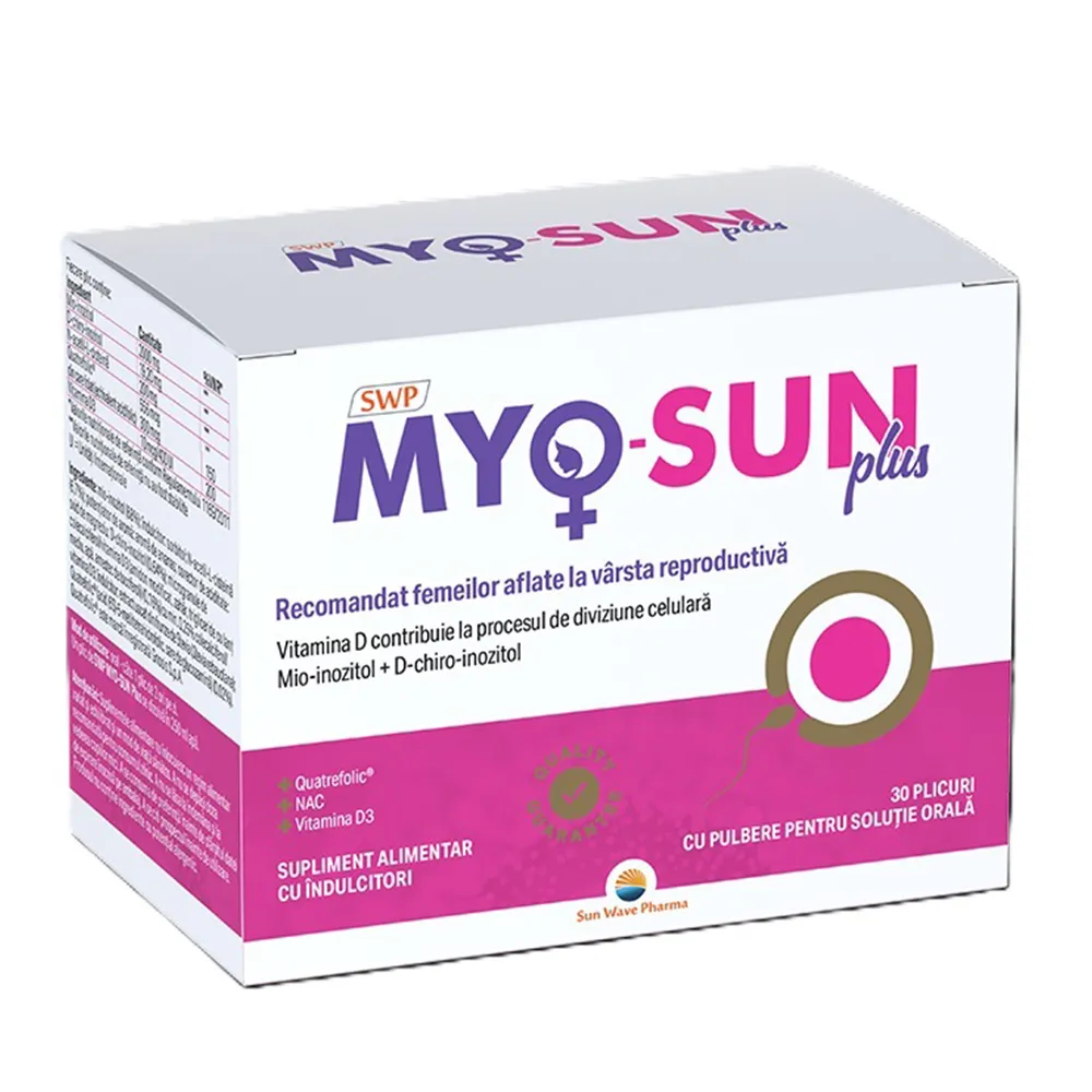 Myo-Sun Plus, 30 plicuri, Sun Wave Pharma