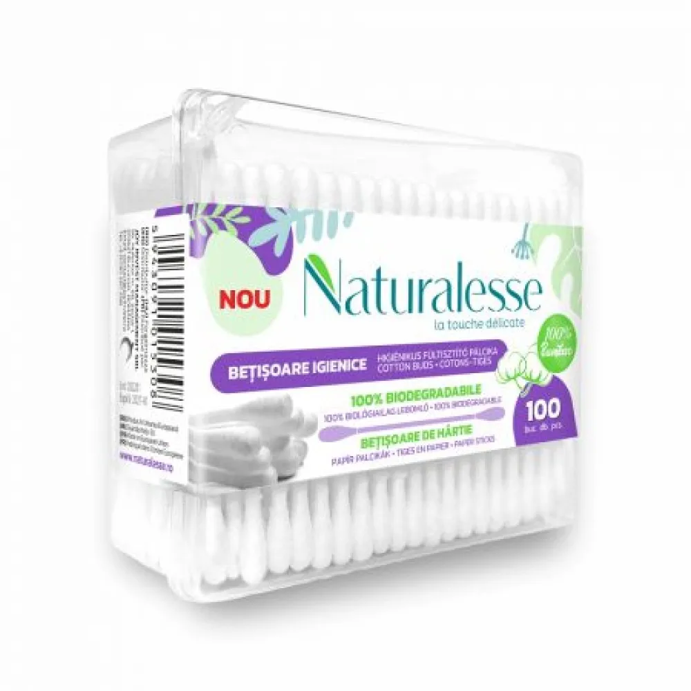 Naturalesse Betisoare Urechi Hartie x 100