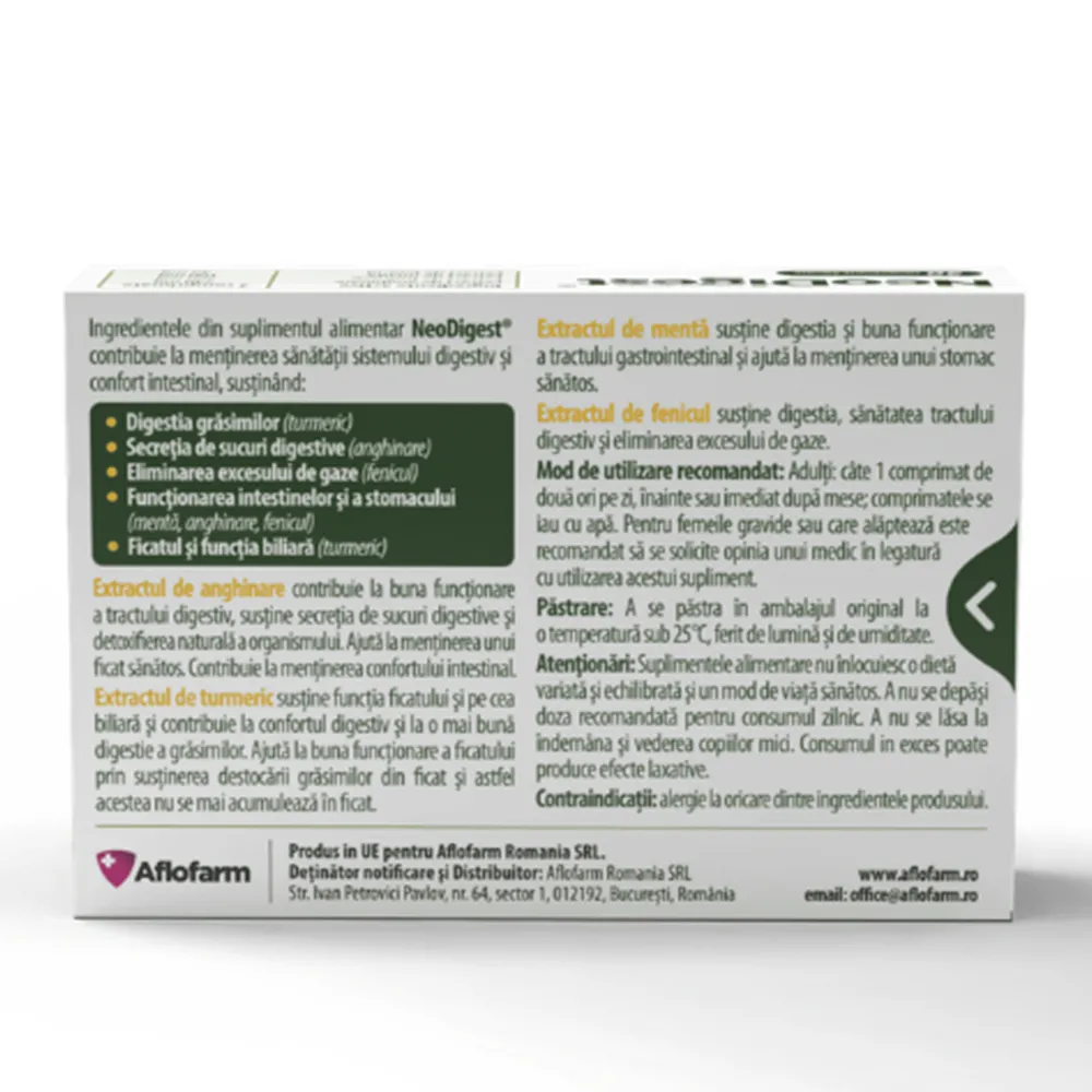NeoDigest, 30 comprimate filmate, Aflofarm