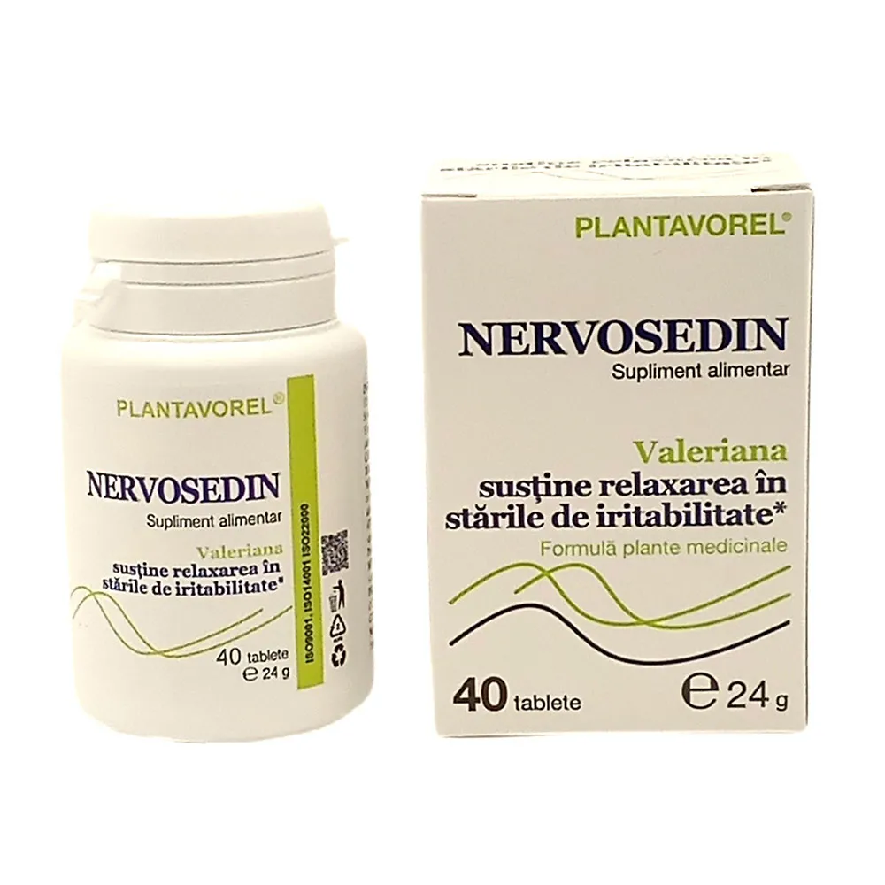 Nervosedin, 40 comprimate, Plantavorel