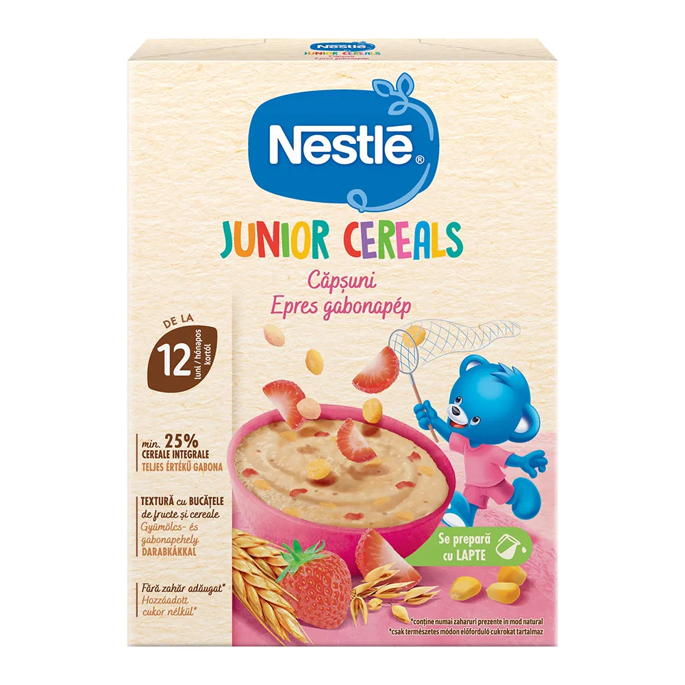 Cereale Junior Capsuni +12 luni, 200g, Nestle