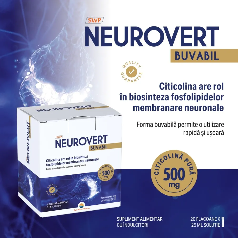 Neurovert buvabil, 20 flacoane, Sun Wave Pharma