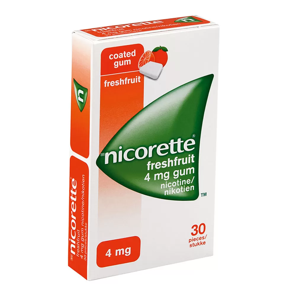Guma Nicorette Freshfruit guma, 4 mg, 30 bucati, Mcneil