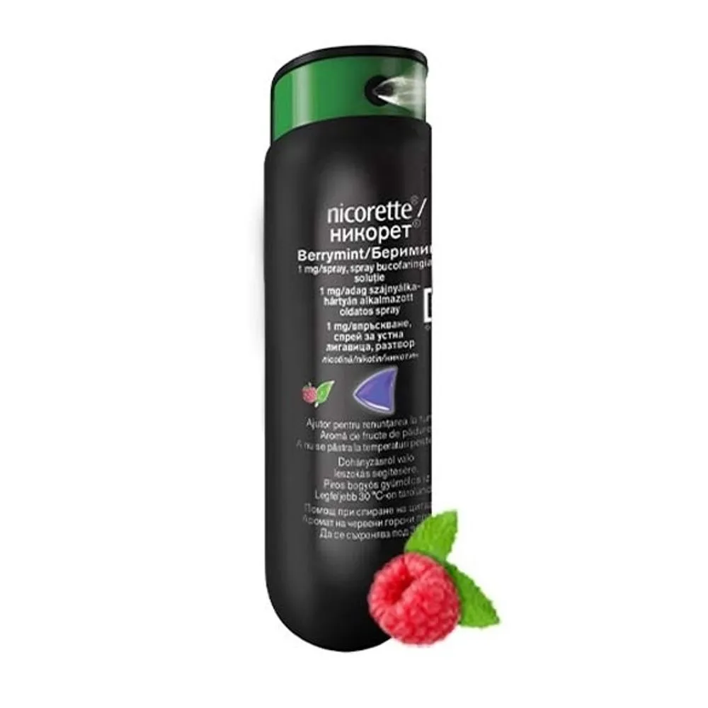 Nicorette spray berrymint, 1 mg, 13,2 ml, Mcneil