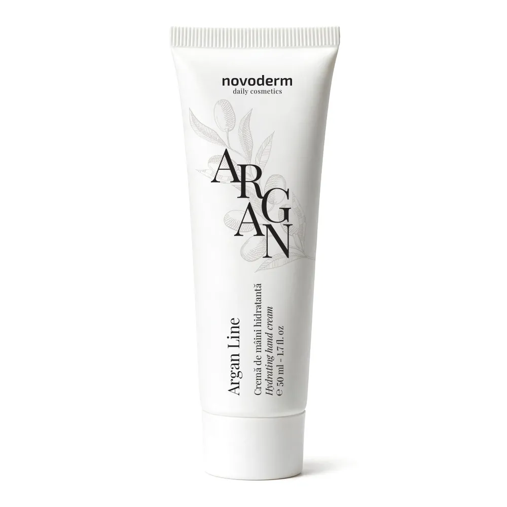 Crema hidratanta de maini cu miros de Argan, 50ml, Novoderm