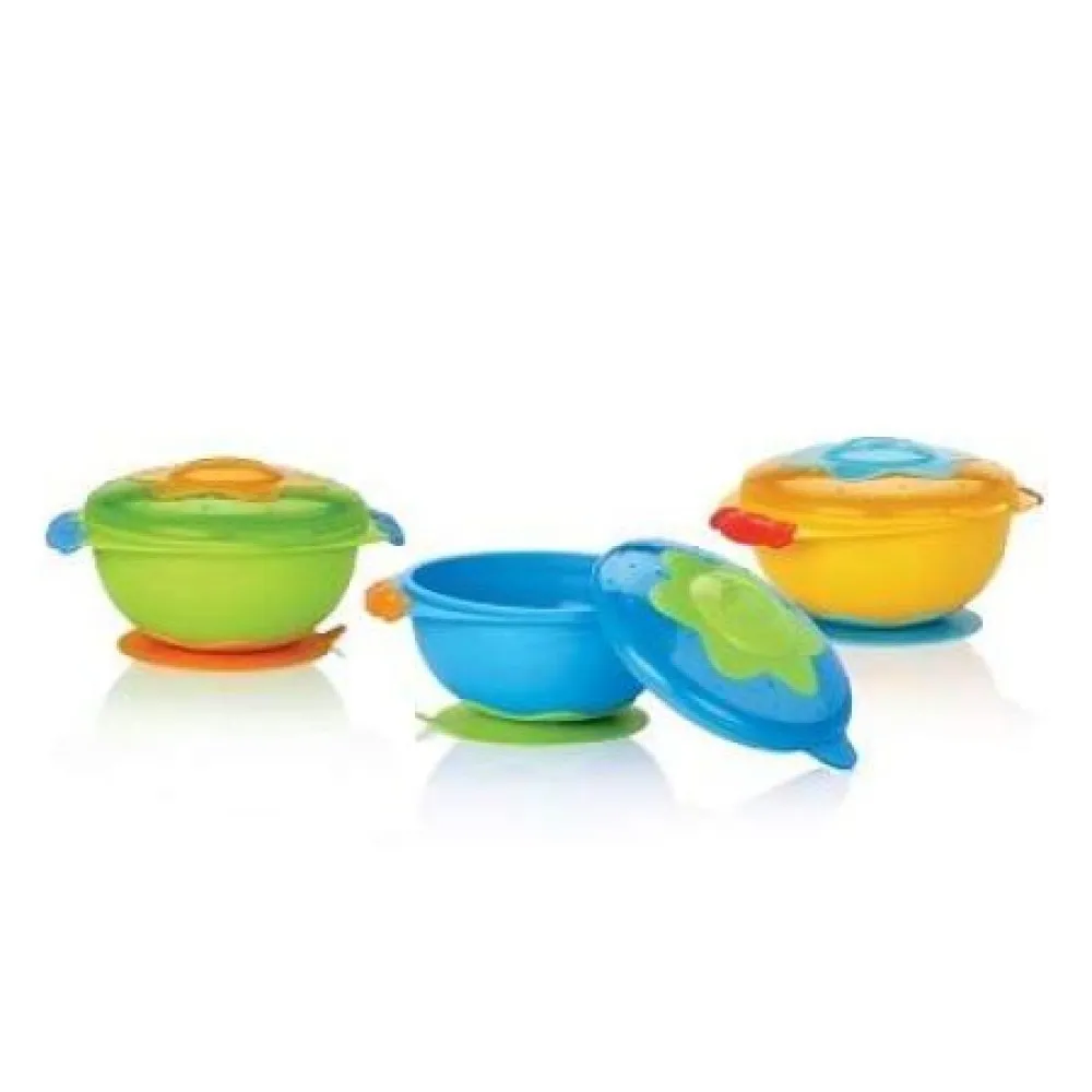 Nuby 5322 Bol cu Ventuza si Capac +9 luni