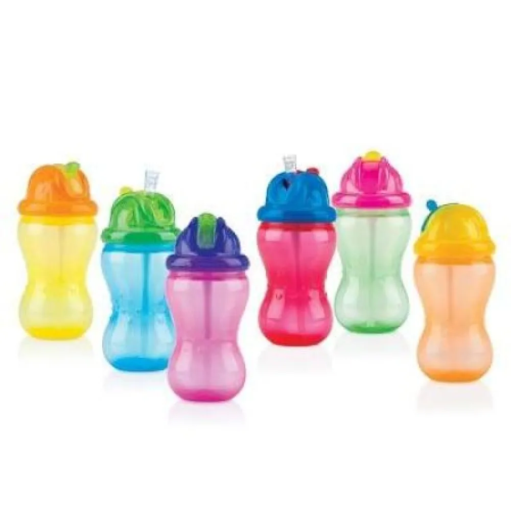 Nuby 9801 Pahar cu Pai Flip It +12 luni x 355 ml