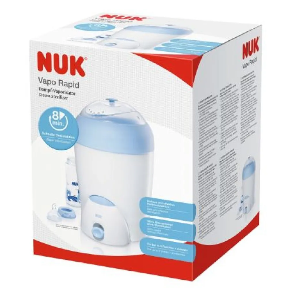 Sterilizator cu aburi x 6 bib, 251012, Nuk