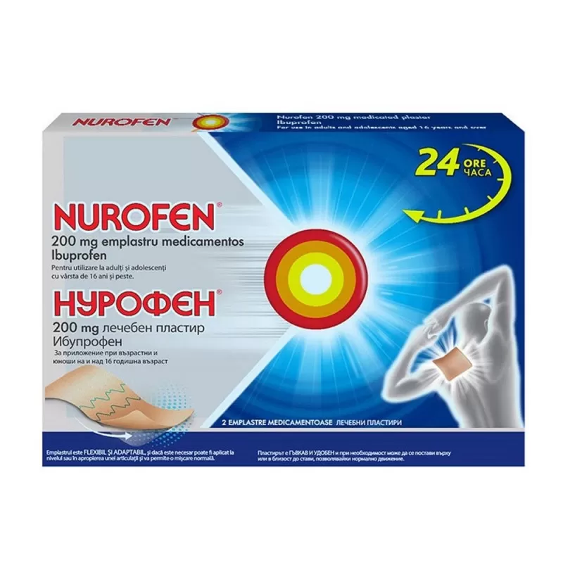 Nurofen Emplastru Medicamentos 200 mg x 2 - Reckitt