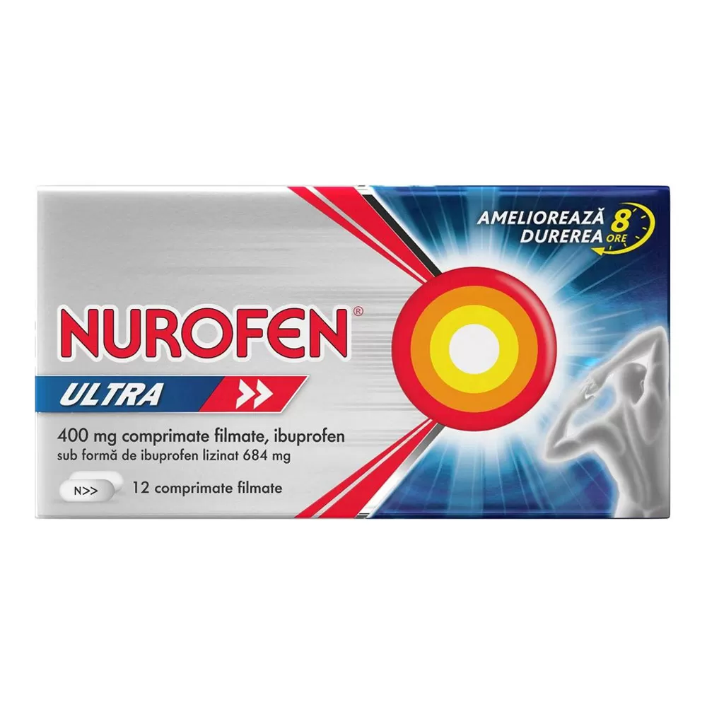 Nurofen Ultra, 400 mg, 12 comprimate, Reckitt Benckiser Healthcare