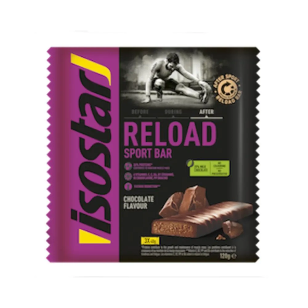 Nutrivita Isostar Reload Energy Baton Ciocolata 40gr -buc x 3