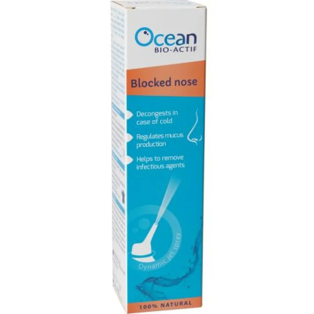 Ocean BIO-ACTIF Nas infundat, Apa de mare hipertonica pentru adulti, 125ml, Yslab
