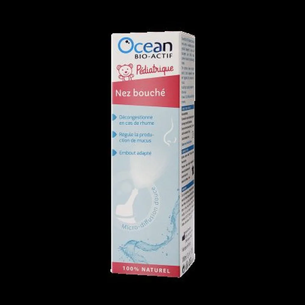 Ocean BIO-ACTIF Pediatric Nas infundat, Apa de mare hipertonica pentru copii, 100ml, Yslab