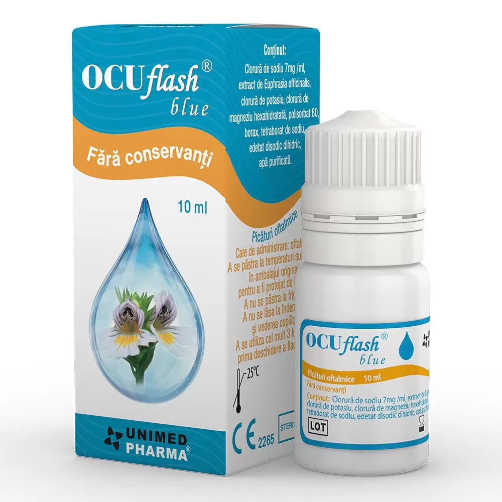Ocuflash blue picaturi oftalmice, 10 ml, Unimed Pharma