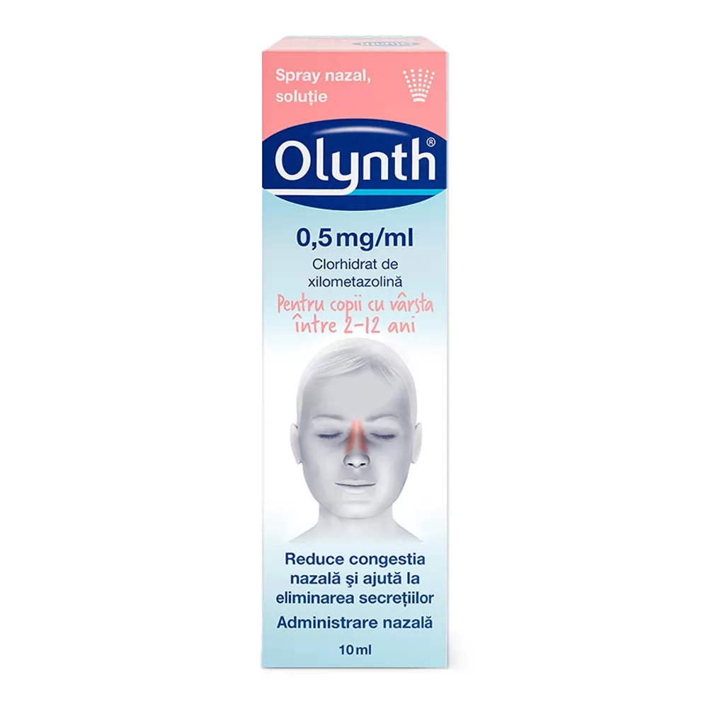 Olynth 0.5% Solutie, Spray Nazal x 10 ml, Johnson & Johnson