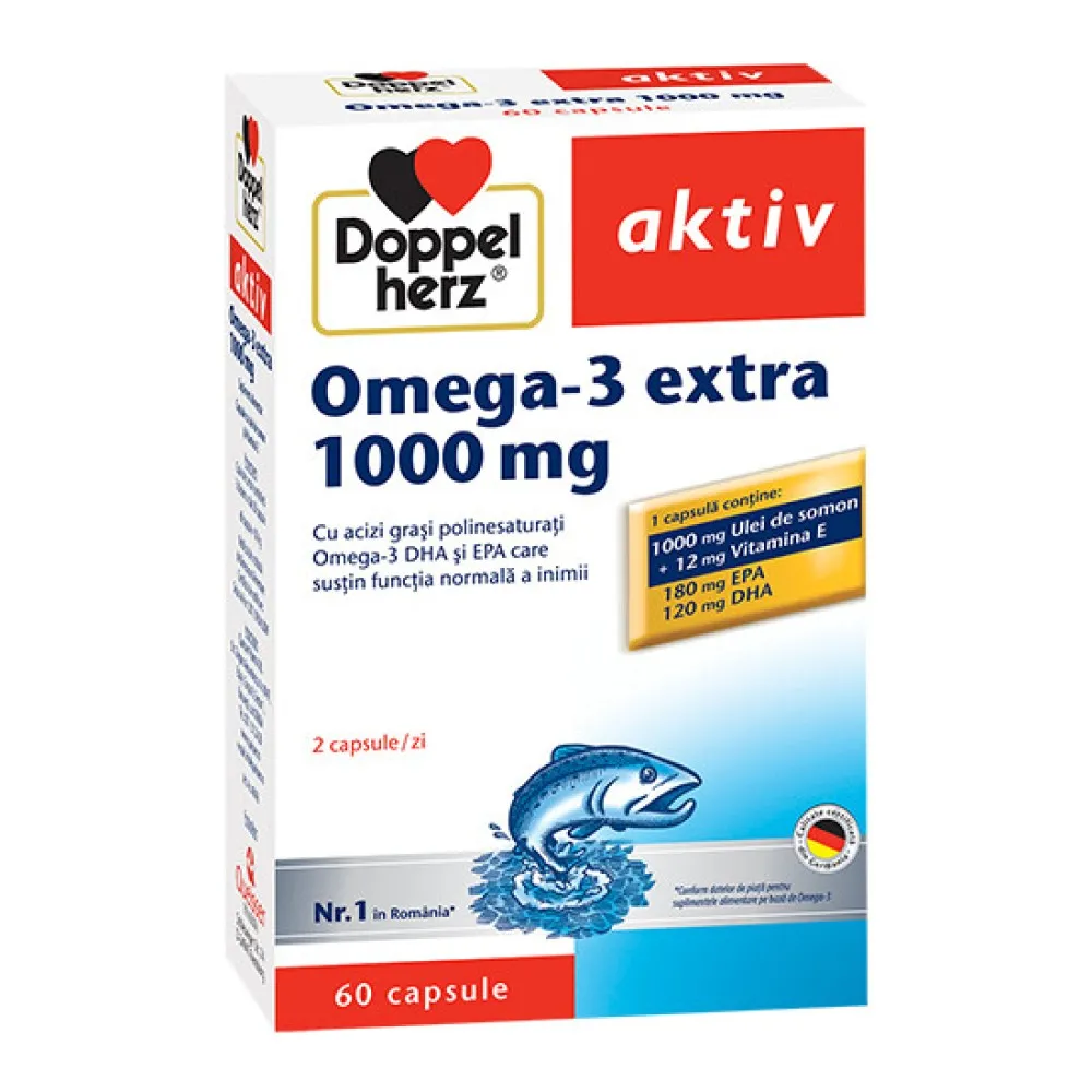 Omega 3 extra 1000 mg, 60 capsule, Doppelherz