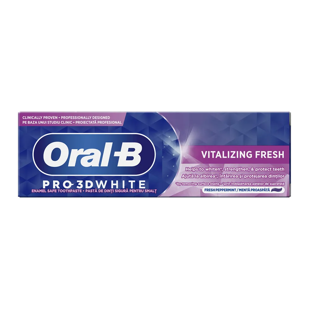 Pasta de Dinti 3D White Vitalizing Fresh, 75ml, Oral B