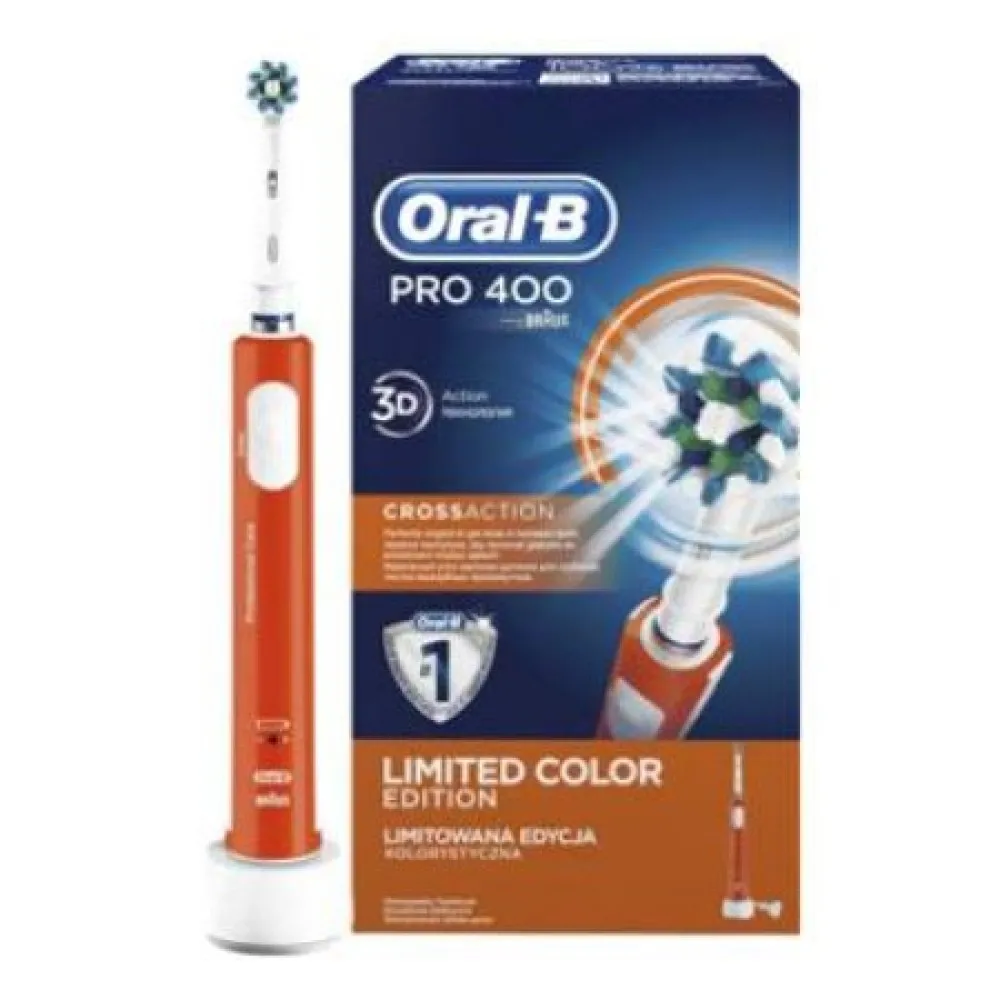 Oral B Periuta Electrica Pro 400 DNA Orange Bright Box