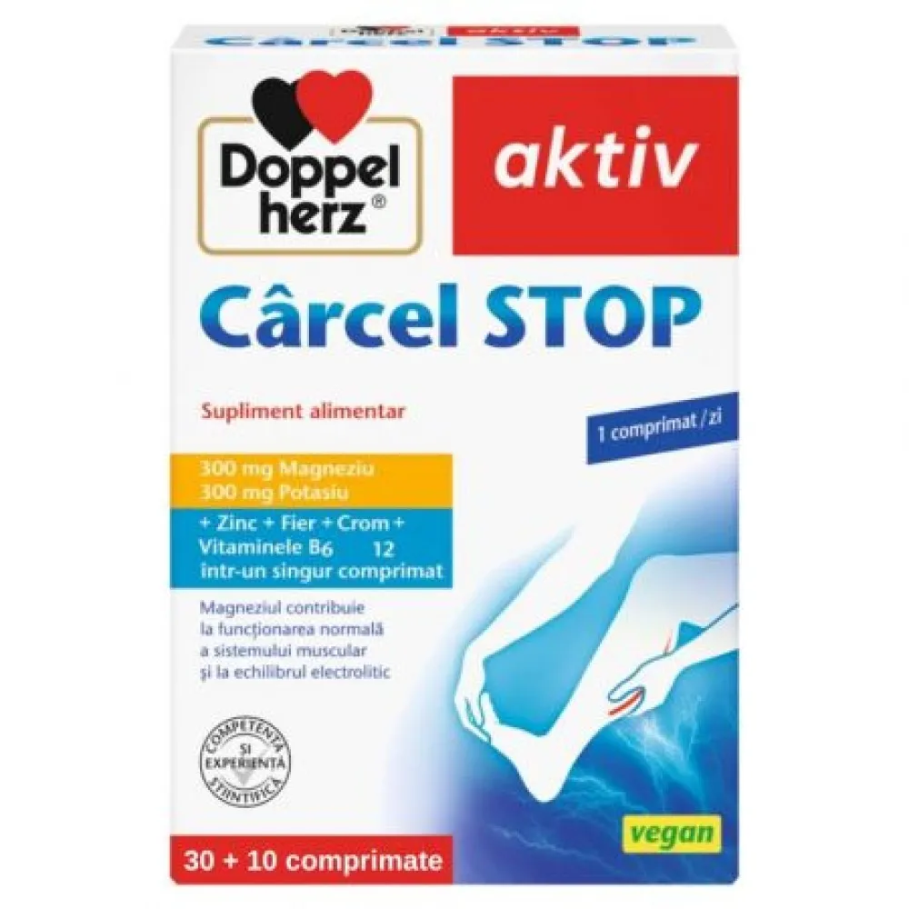Pachet Aktiv Carcel Stop, 30 comprimate + 10 comprimate Gratis, Doppelherz
