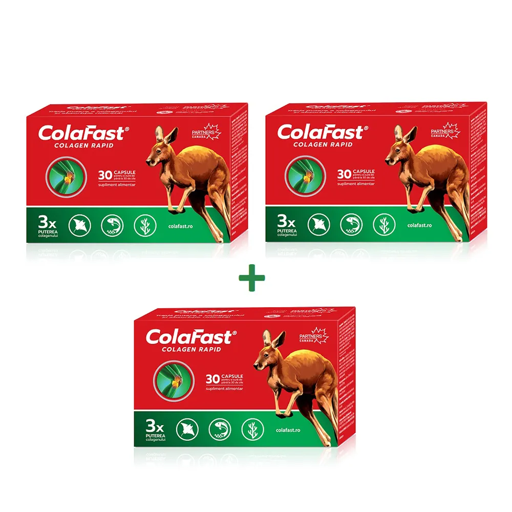 Pachet Colafast Colagen Rapid, 3 cutii x 30 capsule, Good Days Therapy