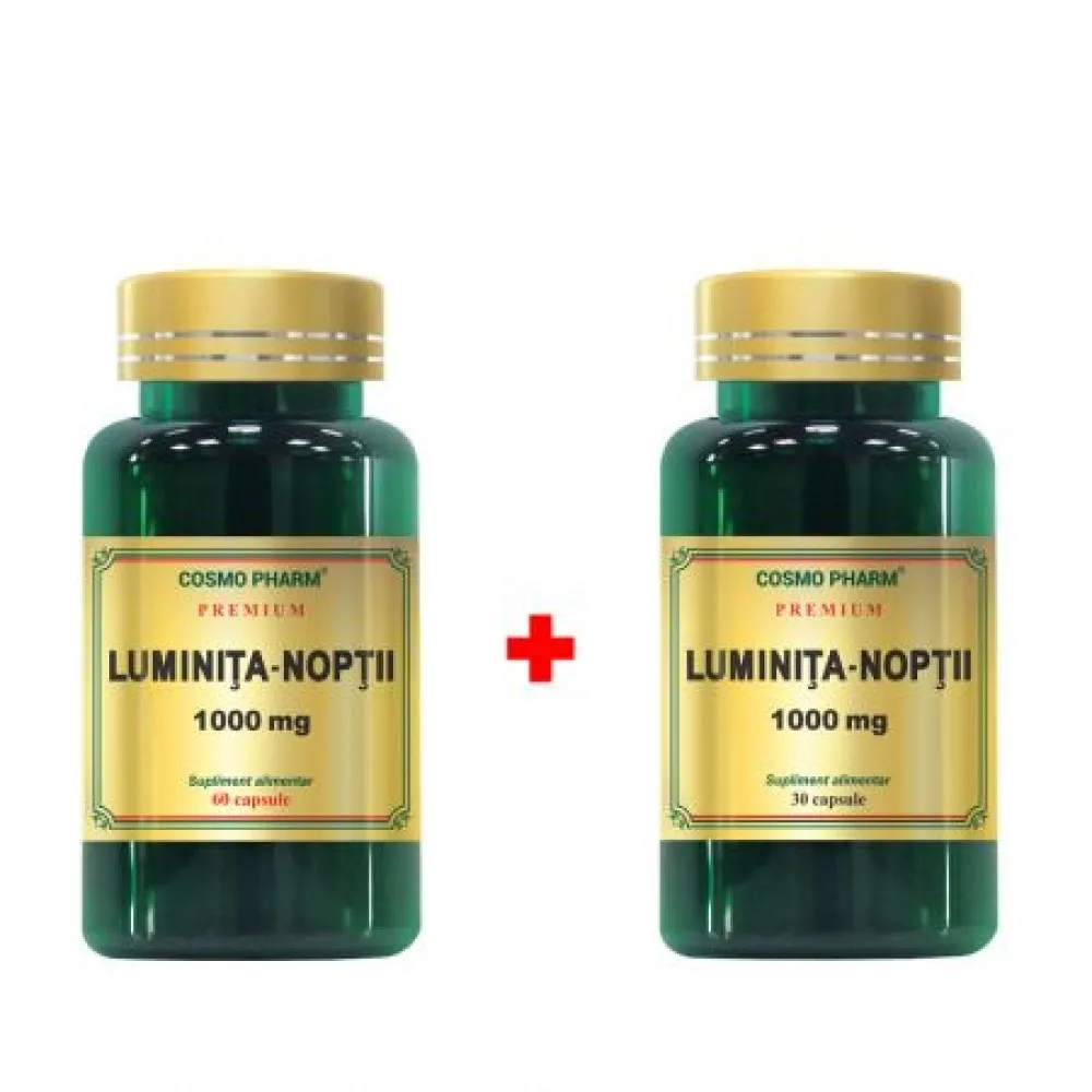 Pachet Luminita noptii, 1000 mg, 60 + 30 capsule, Cosmopharm