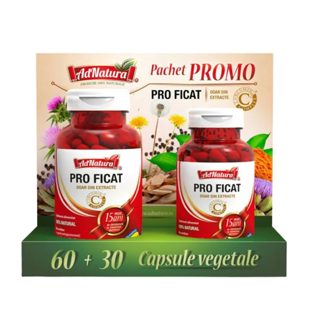 Pachet Pro Ficat, 60 + 30 capsule, AdNatura