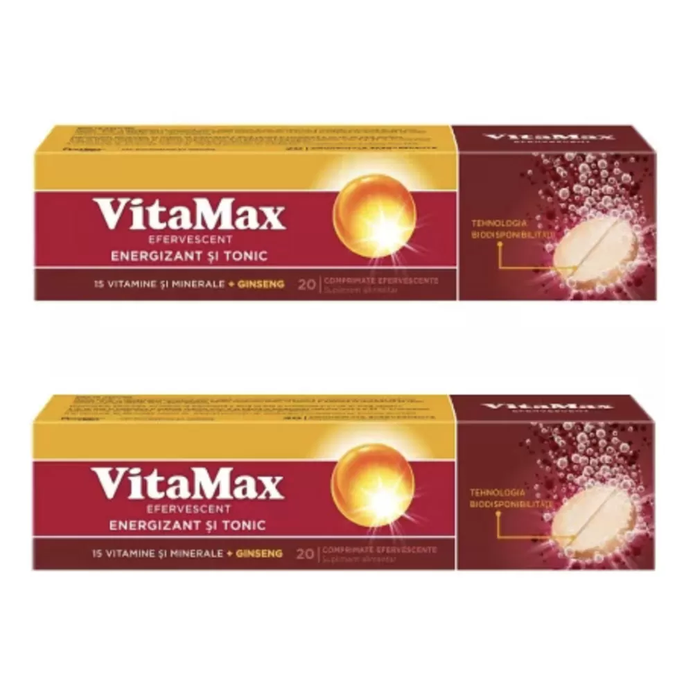 Pachet Vitamax Efervescent, 20 + 20 comprimate, Perrigo