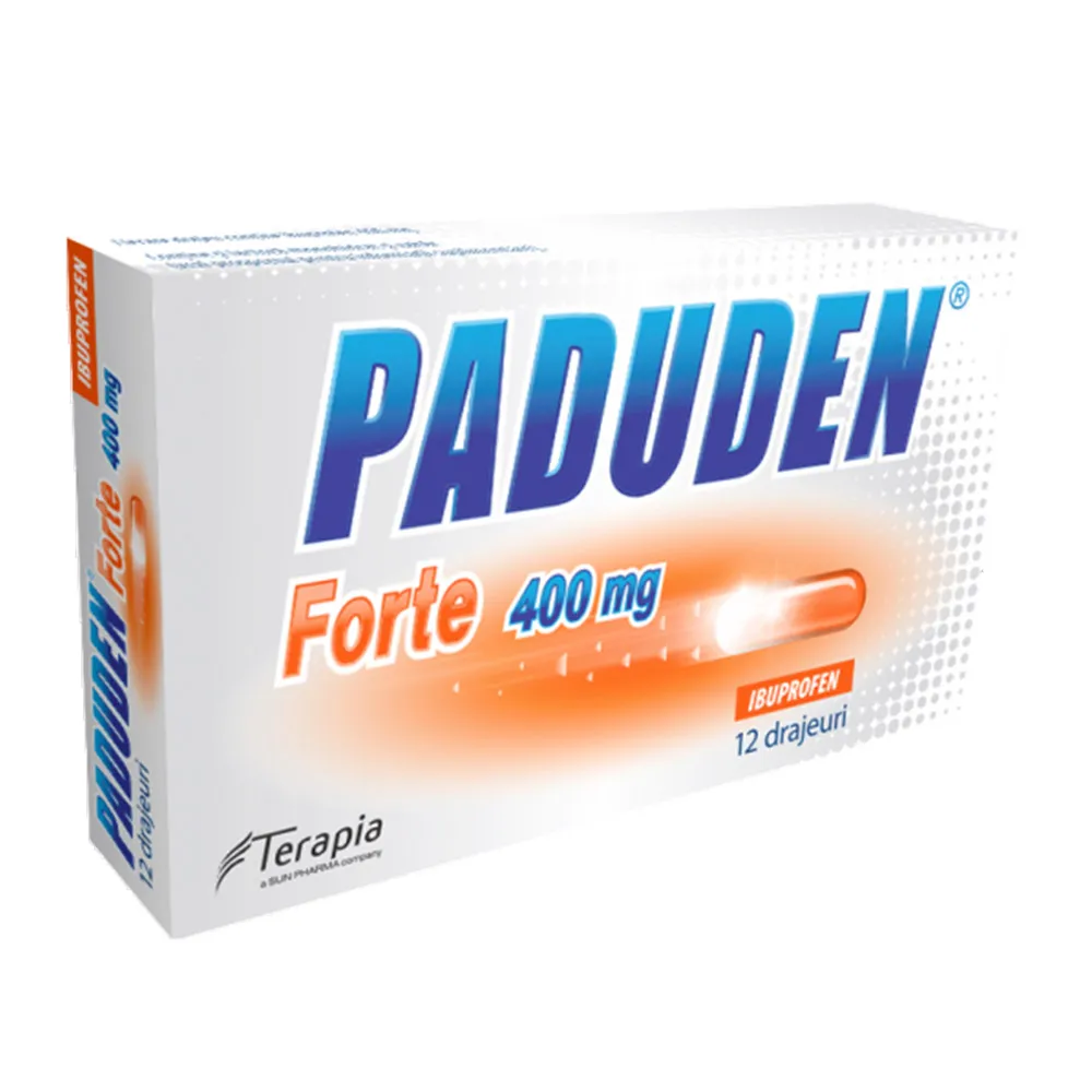 Paduden Forte, 400 mg, 12 drajeuri, Terapia