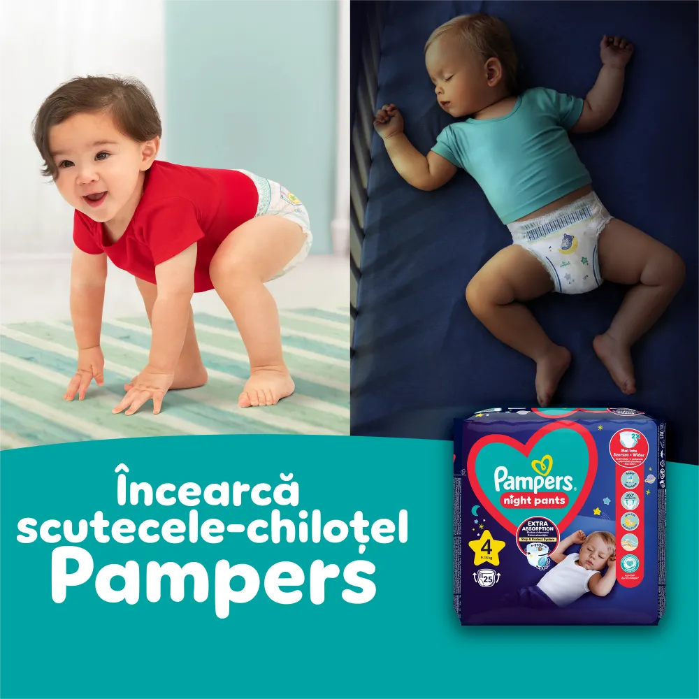 Pampers nr 7 Pants 17+ kg Scutece Chilotel, 38 bucati