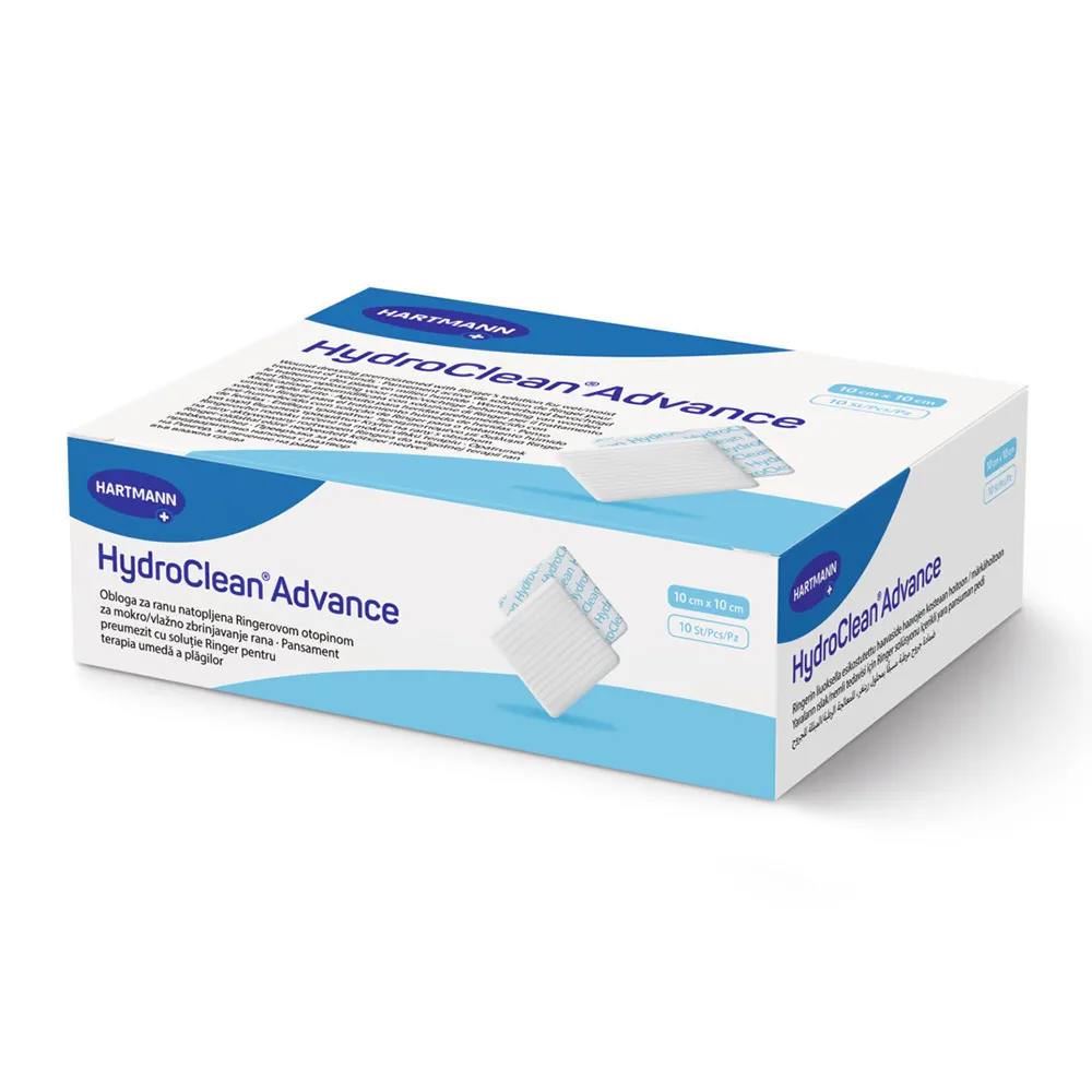 Pansament activat pentru terapia umeda HydroClean Advance 10x10 cm (609772), 10 bucati, Hartmann