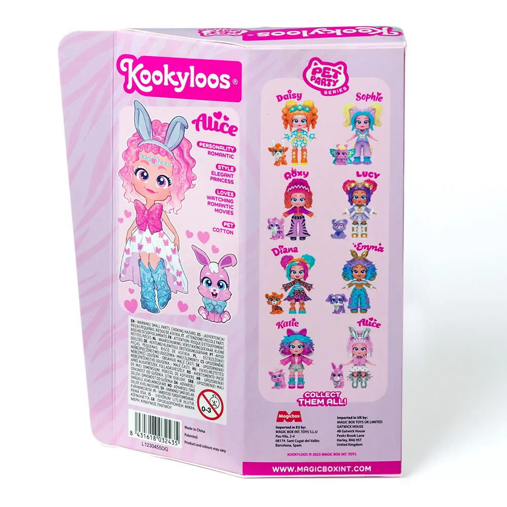 Papusa Alice si Cotton Pets Party +3 ani - Kookyloos