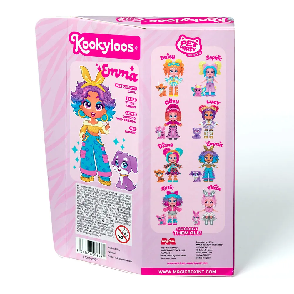 Papusa Pets Party +3 ani Emma, Kookyloos