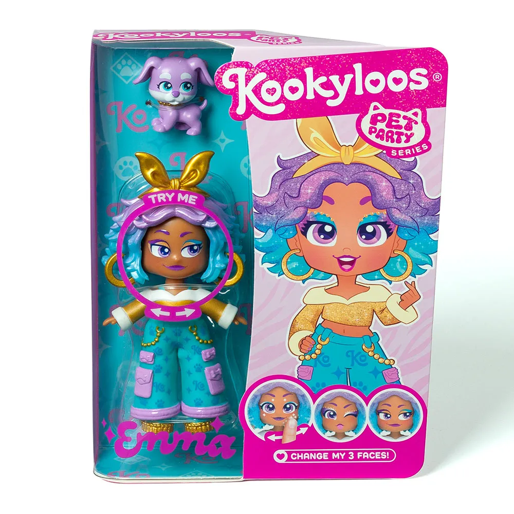 Papusa Pets Party +3 ani Emma, Kookyloos