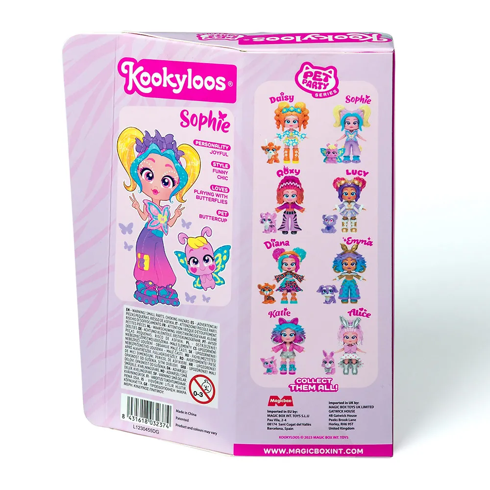Papusa Sophie si Buttercup Pets Party +3 ani - Kookyloos