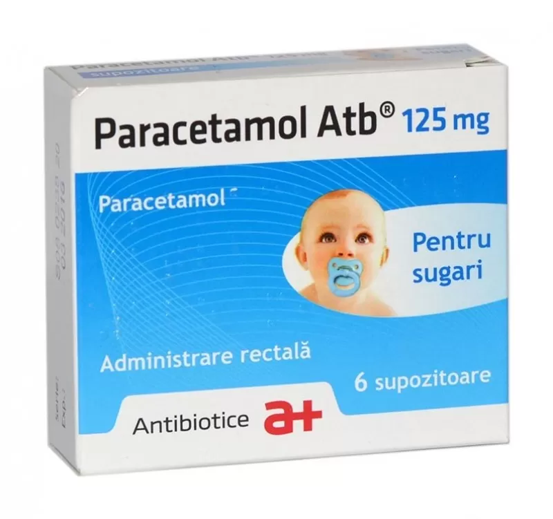 Paracetamol 125 mg -supozitoare x 6 - Antibiotice