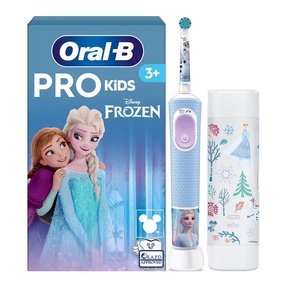 Periuta Electrica Vitality Pro Kids Frozen +3ani + Trusa Calatorie, Oral B
