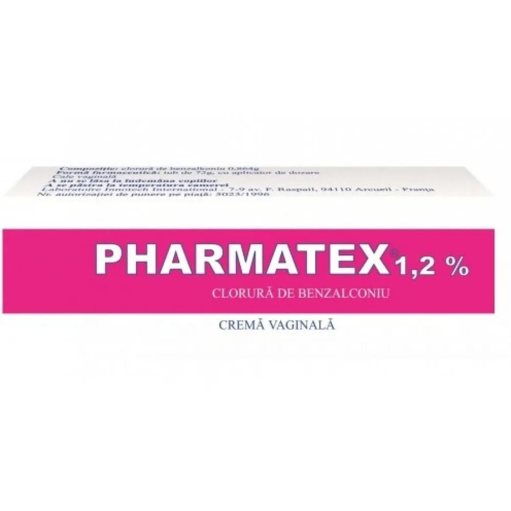 Pharmatex crema vaginala, 12 mg/g, 72 g, Innotech