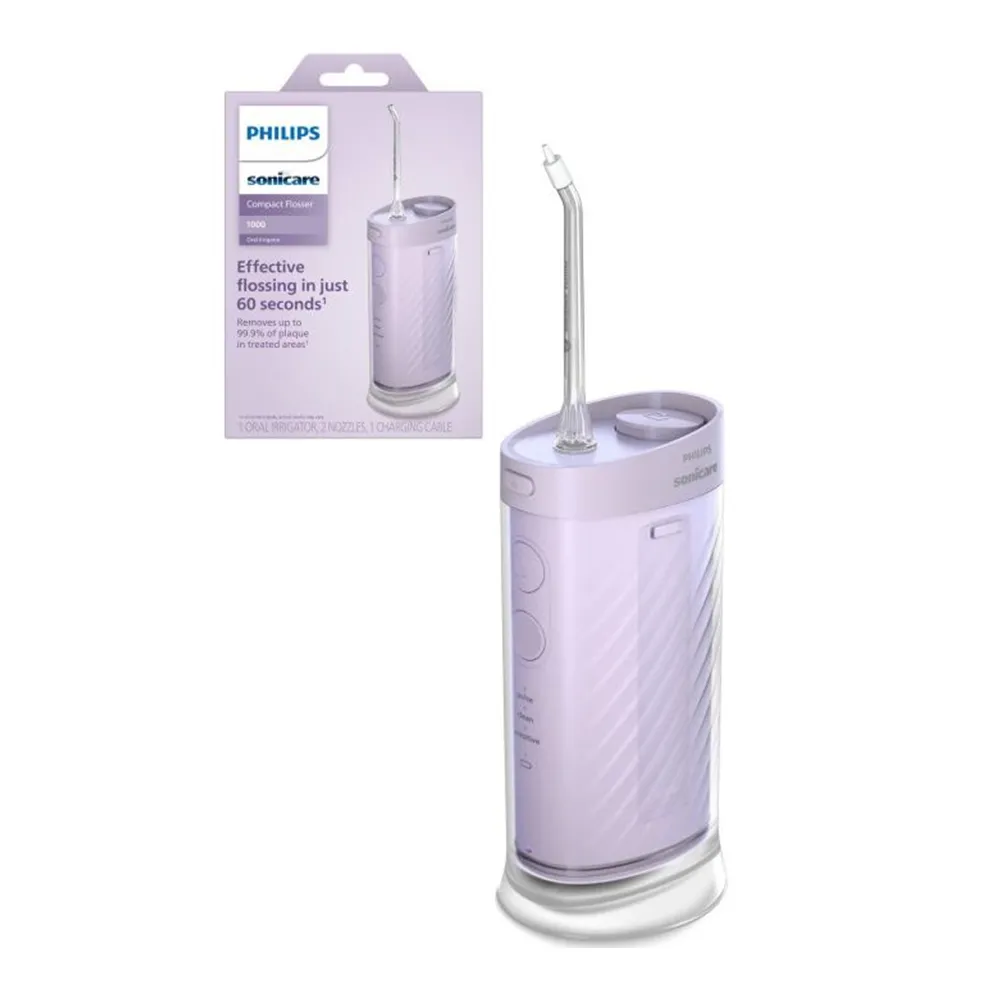 Irigator Bucal Compact Flosser Portabil Sonicare HX3333/23, Mov, Philips