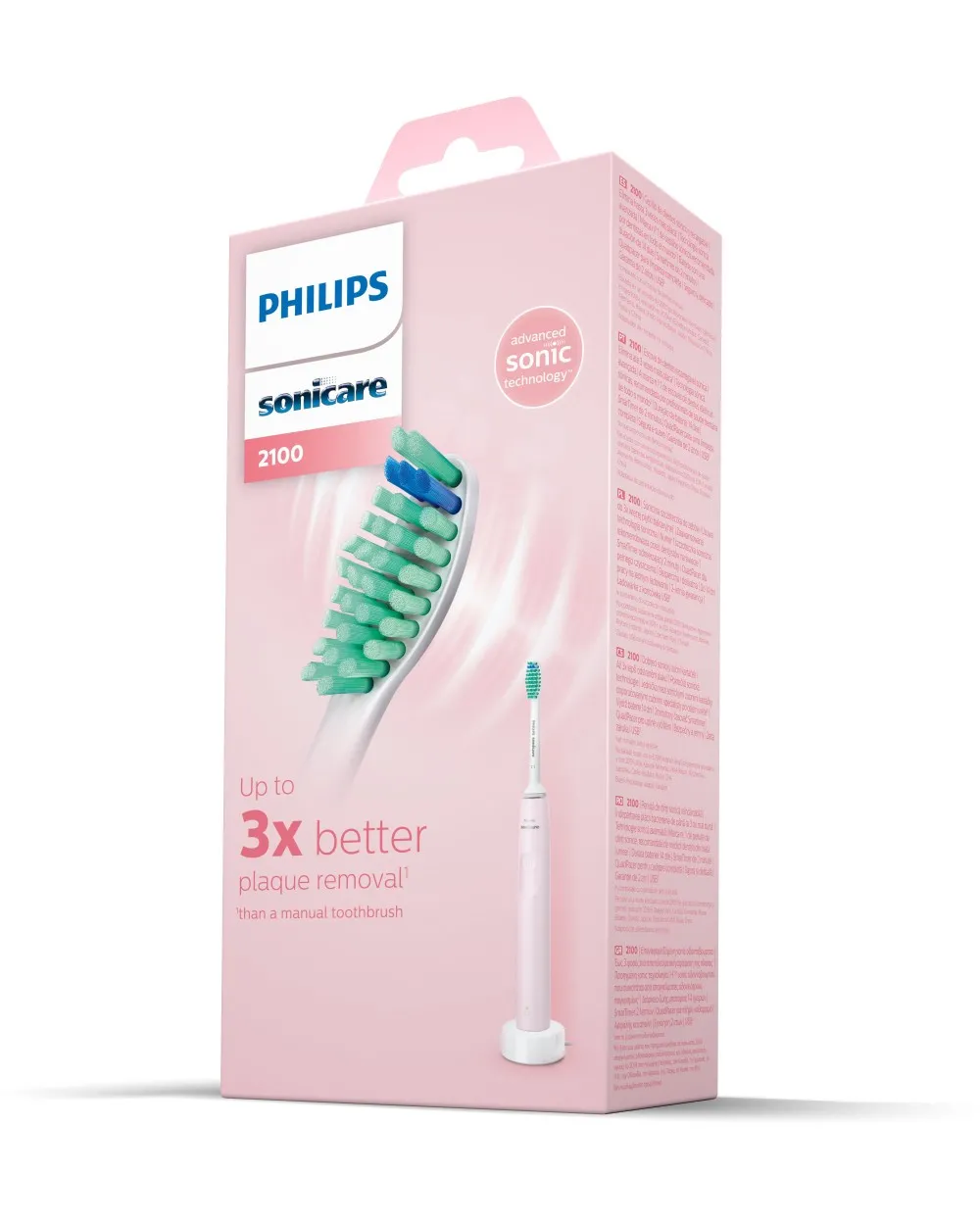 Periuta Electrica 2100 Roz, HX3651/11, Philips Sonicare