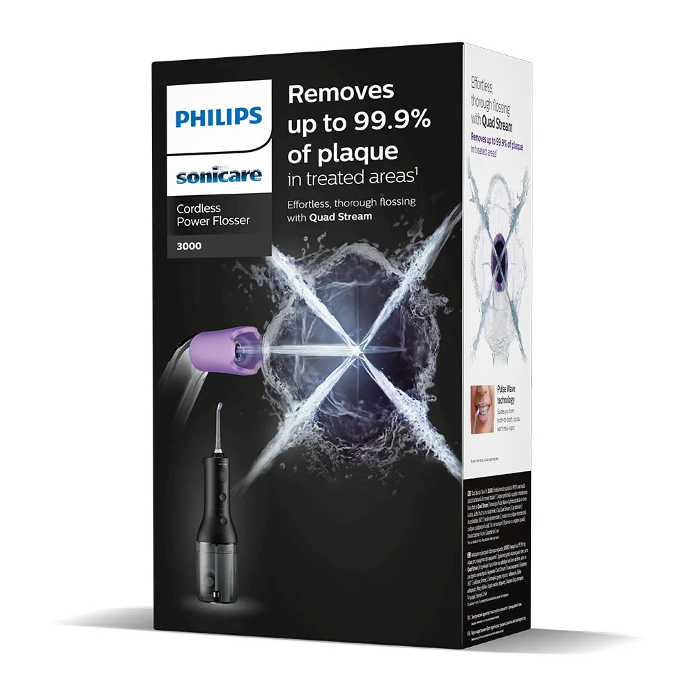 Irigator Bucal Portabil Negru Sonicare HX3826/33, Philips