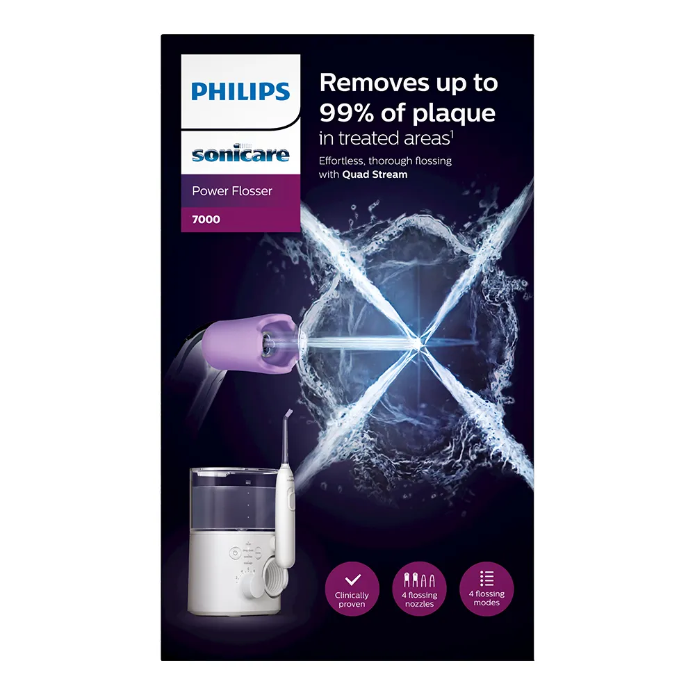Dus Bucal Power Flosser 7000 Alb HX3911/40, Philips Sonicare
