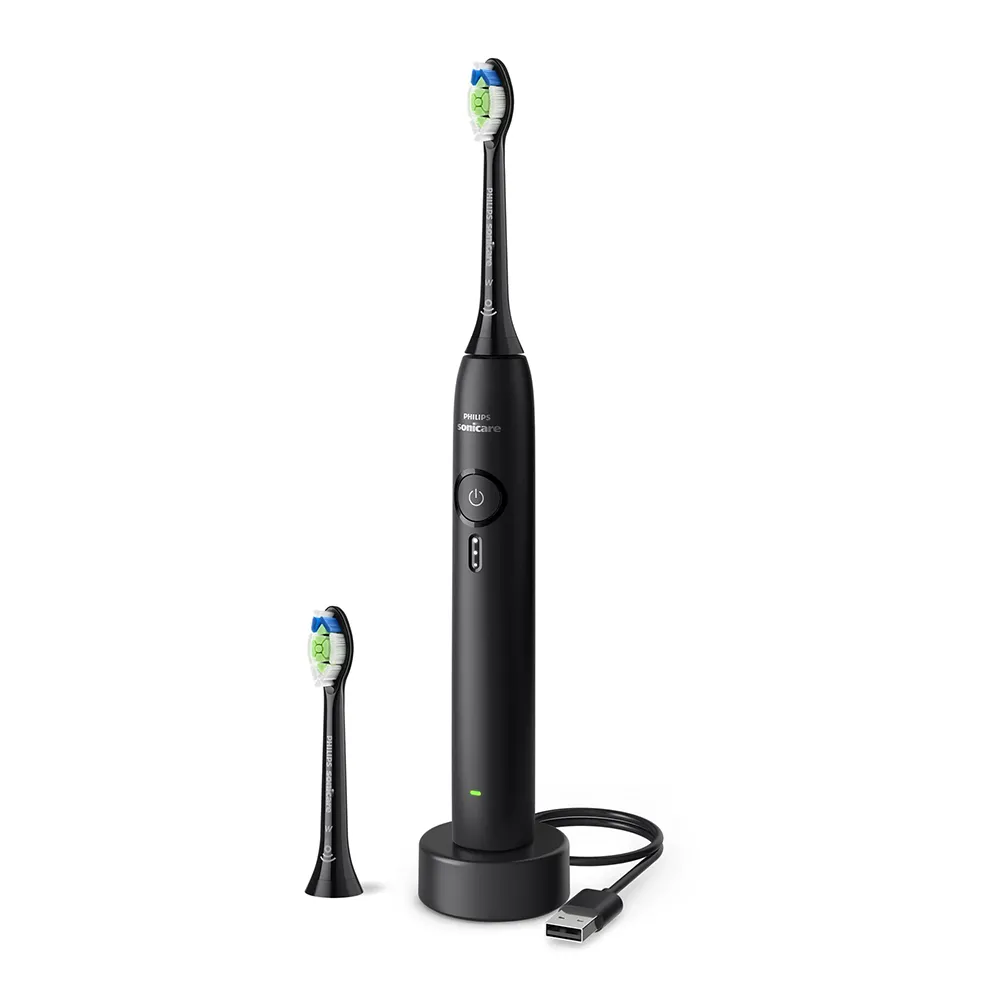 Periuta Electrica 3100 Sonicare HX4032/32, Negru+ 2 Rezerve, Philips