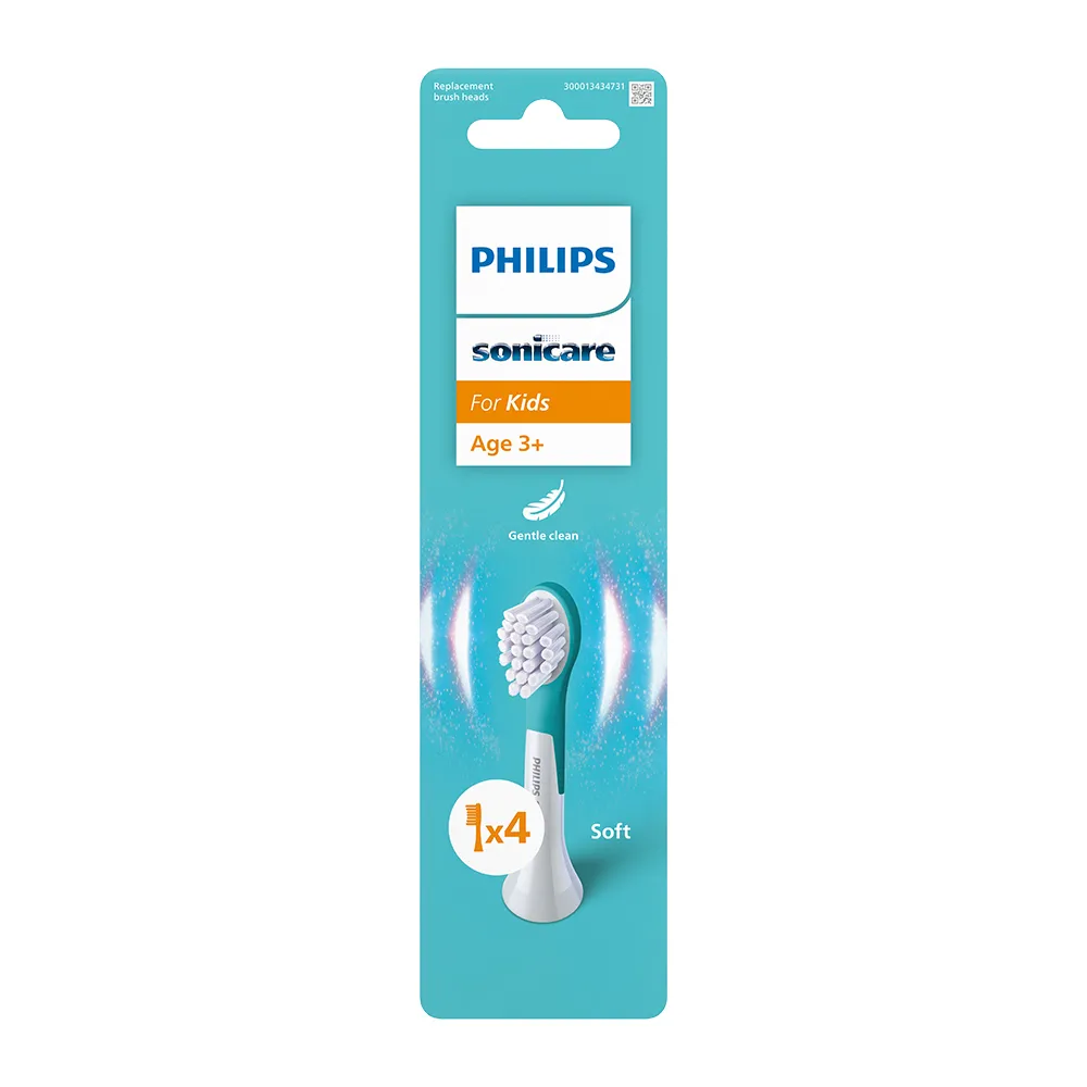 Rezerva Periuta Electrica Kids +3ani HX6034/90, 4 buc, Philips Sonicare