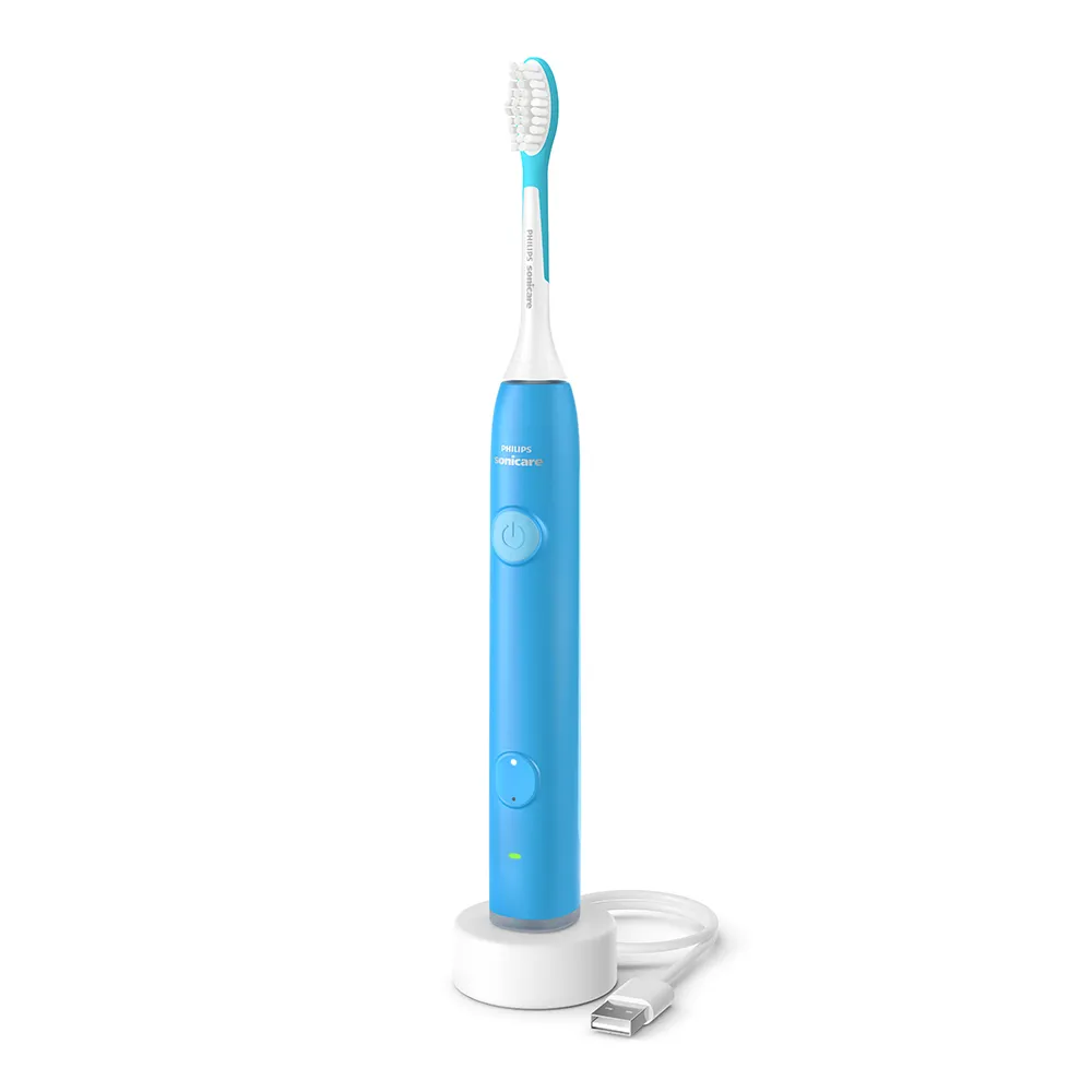 Periuta Electrica Kids Smart Bleu HX6600/12 + 2 Rezerve, Philips Sonicare