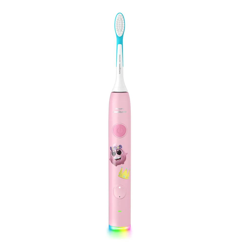 Periuta Electrica Kids Smart Roz + 2 Rezerve + Toc HX6600/41, Philips Sonicare