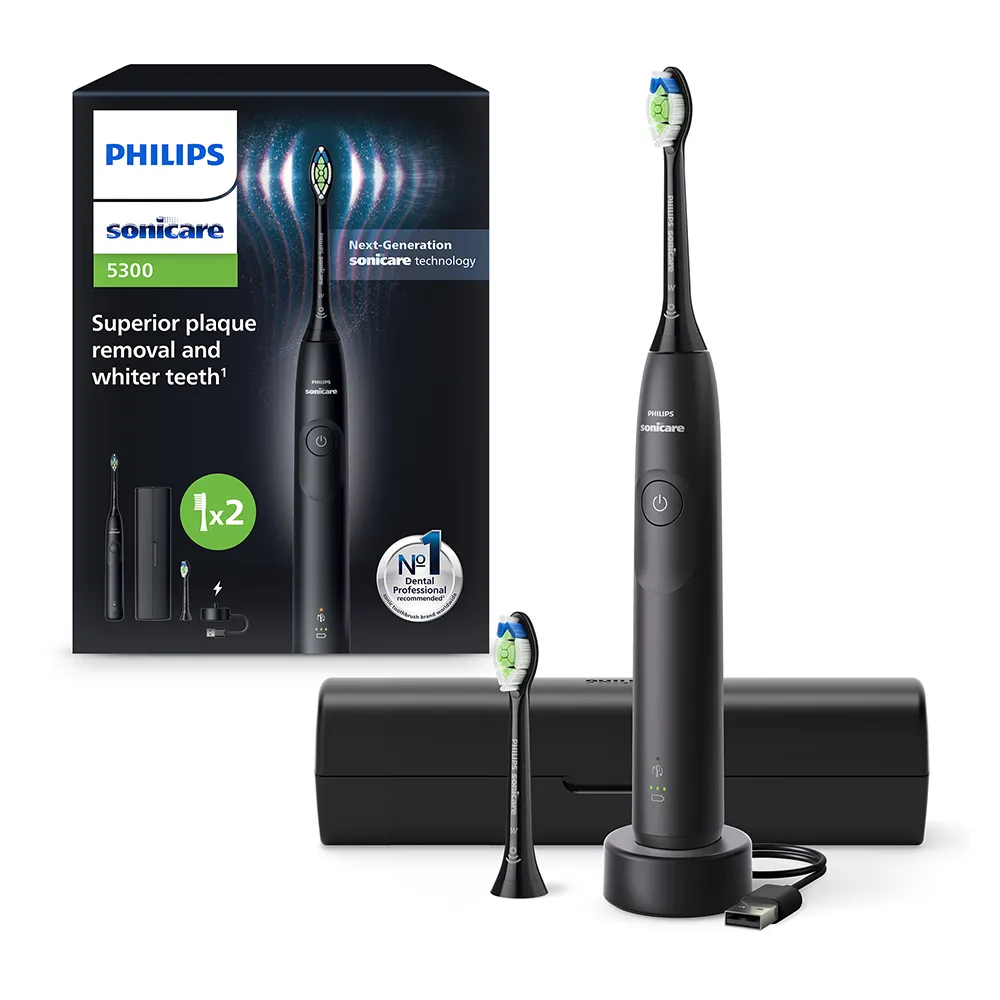 Periuta Electrica 5300 Negru + Toc HX7101/03, Philips Sonicare