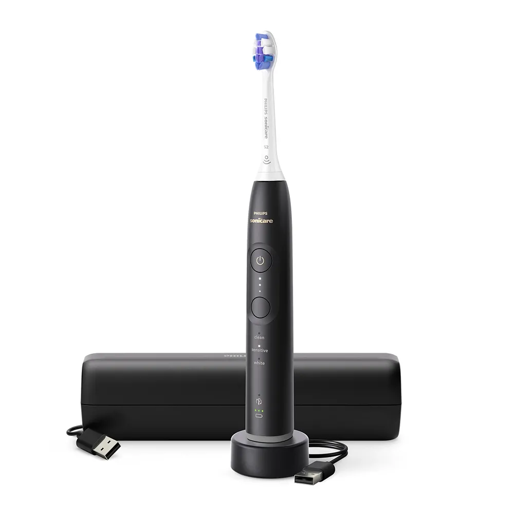 Periuta Electrica 6500 Sonicare HX7411/09, Negru + Toc, Philips