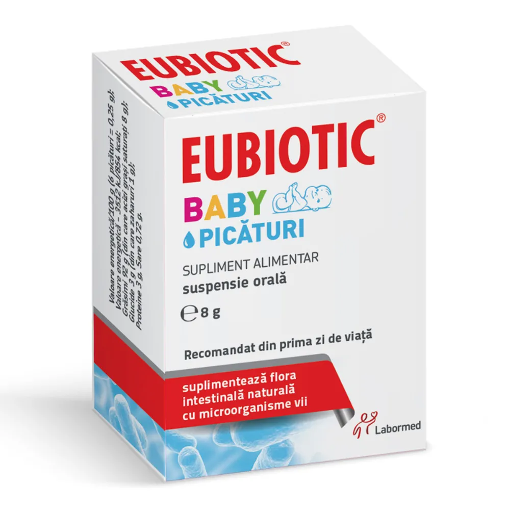 Picaturi Eubiotic Baby, 8 g, Labormed